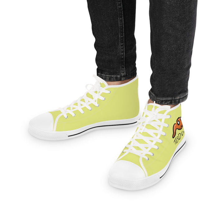 Men's High Top Sneakers (Our Yellowy Green Website Color)